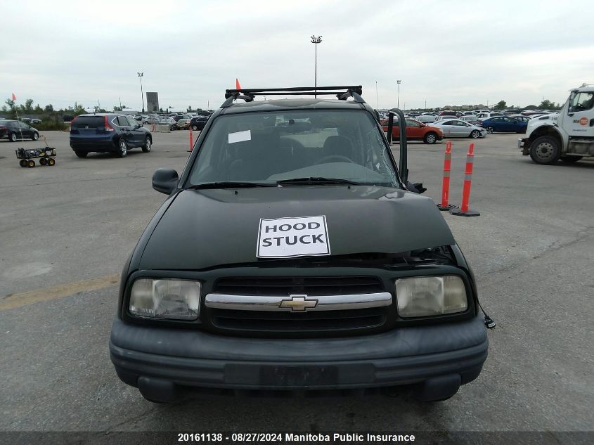 2000 Chevrolet Tracker VIN: 2CNBJ13C0Y6955722 Lot: 20161138