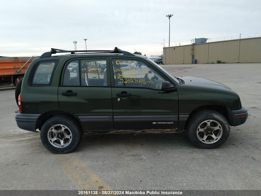 2000 Chevrolet Tracker VIN: 2CNBJ13C0Y6955722 Lot: 20161138