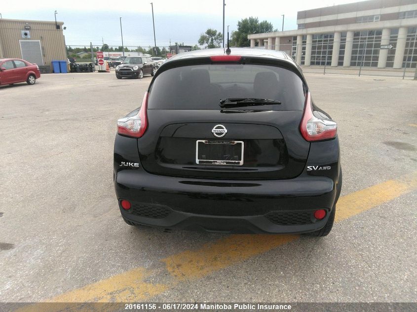 2016 Nissan Juke Sl VIN: JN8AF5MV9GT660590 Lot: 20161156