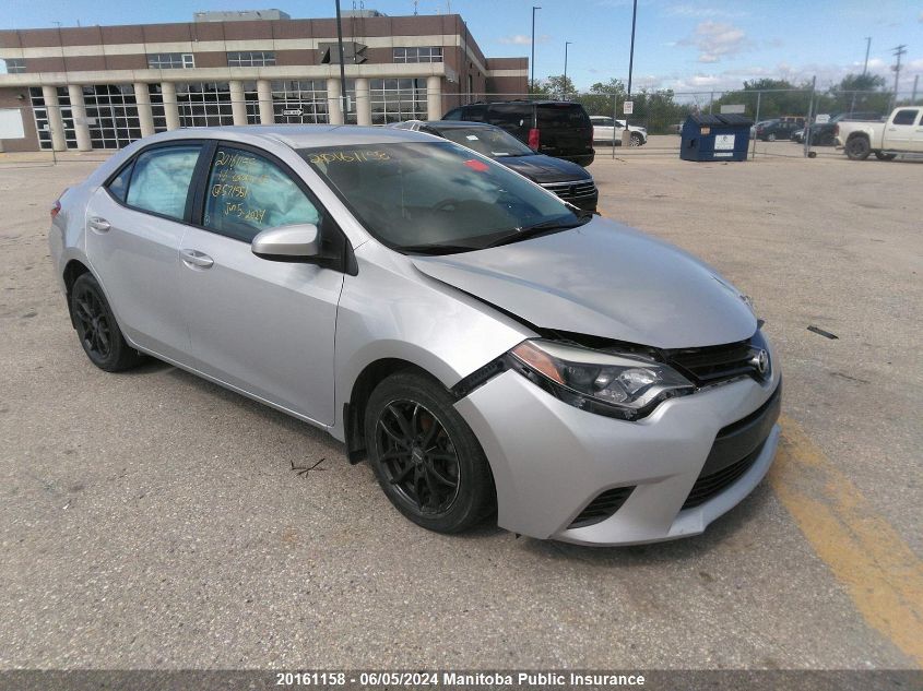 2016 Toyota Corolla Le VIN: 2T1BURHE5GC571551 Lot: 20161158