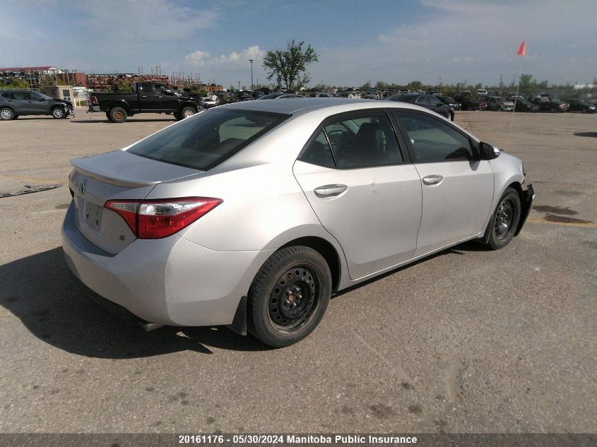 2015 Toyota Corolla S VIN: 2T1BURHE3FC437832 Lot: 20161176