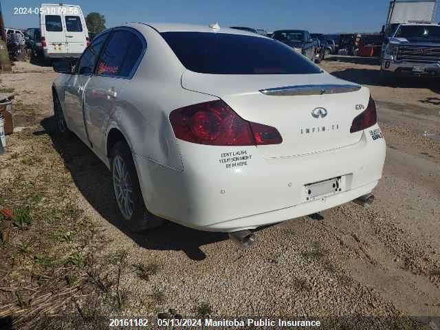 2012 Infiniti G37 X VIN: JN1CV6AR2CM678358 Lot: 20161182