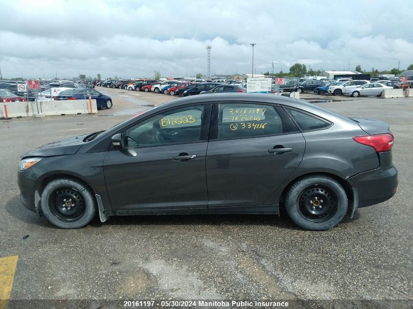 2016 Ford Focus Se VIN: 1FADP3F22GL334116 Lot: 20161197