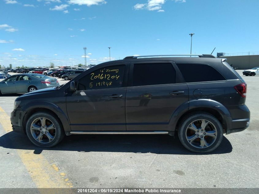 2016 Dodge Journey Crossroad VIN: 3C4PDCGG6GT191248 Lot: 20161204