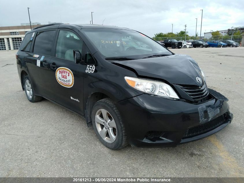 2016 Toyota Sienna V6 VIN: 5TDZK3DC9GS753699 Lot: 20161213