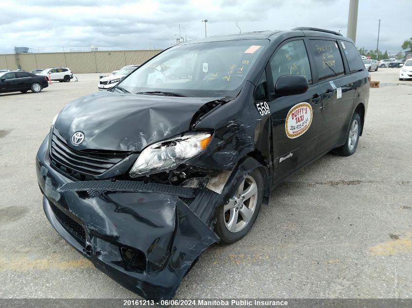 2016 Toyota Sienna V6 VIN: 5TDZK3DC9GS753699 Lot: 20161213