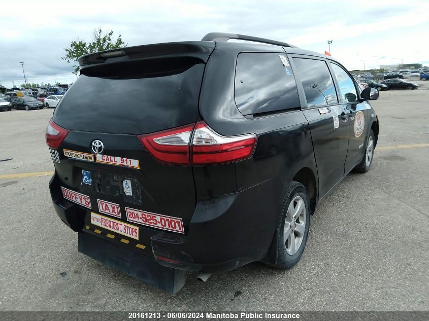 2016 Toyota Sienna V6 VIN: 5TDZK3DC9GS753699 Lot: 20161213