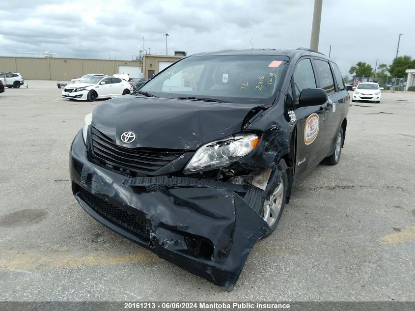 2016 Toyota Sienna V6 VIN: 5TDZK3DC9GS753699 Lot: 20161213