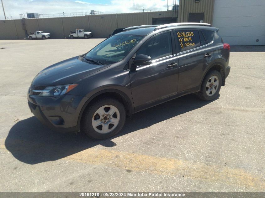 2013 Toyota Rav4 Le VIN: 2T3BFREVXDW005160 Lot: 20161218