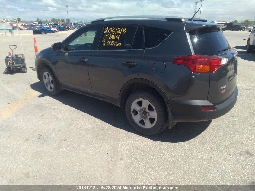 2013 Toyota Rav4 Le VIN: 2T3BFREVXDW005160 Lot: 20161218