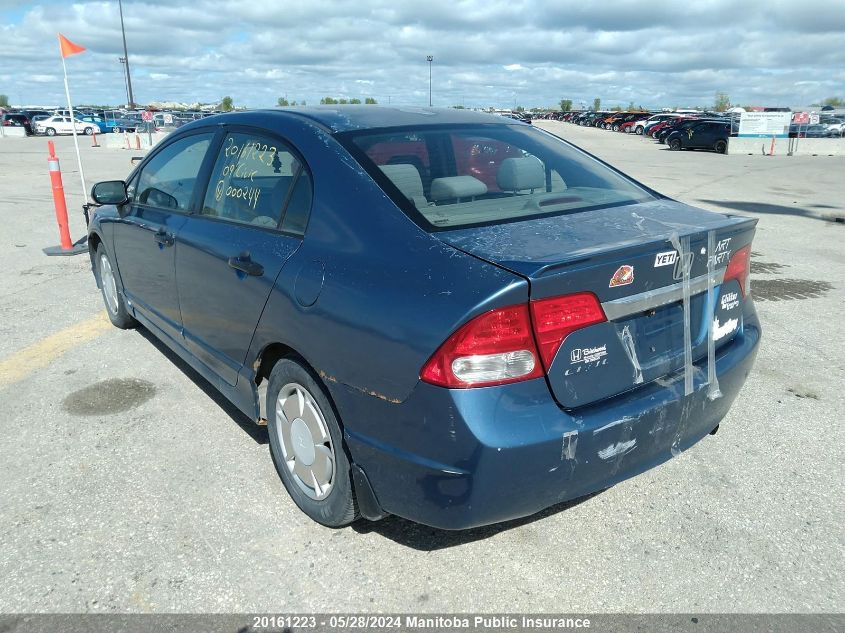 2009 Honda Civic Dx-G VIN: 2HGFA16429H000244 Lot: 20161223