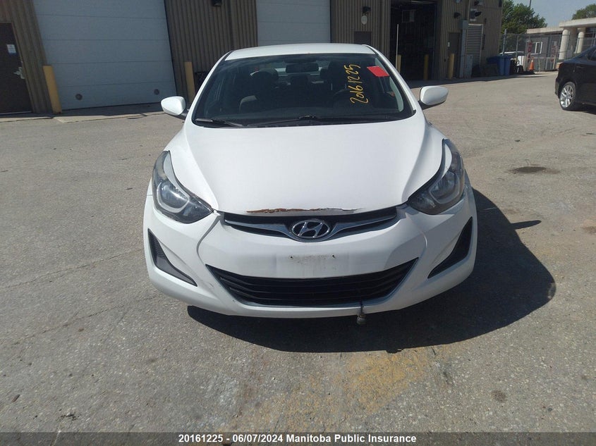 2014 Hyundai Elantra Gl VIN: 5NPDH4AE5EH492952 Lot: 20161225