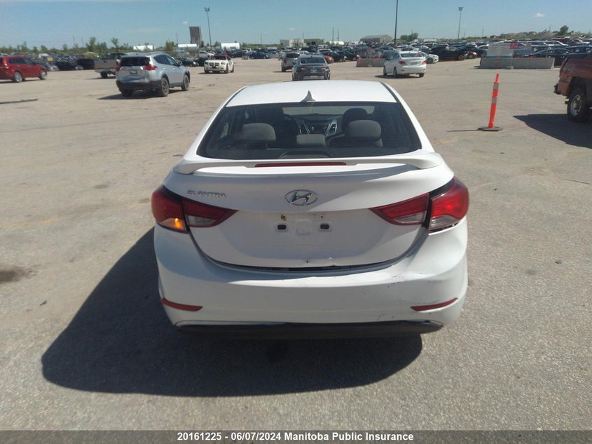 2014 Hyundai Elantra Gl VIN: 5NPDH4AE5EH492952 Lot: 20161225