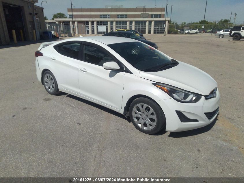 2014 Hyundai Elantra Gl VIN: 5NPDH4AE5EH492952 Lot: 20161225