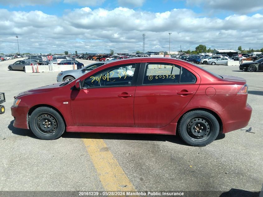 2011 Mitsubishi Lancer Se VIN: JA32U2FU0BU605973 Lot: 20161239