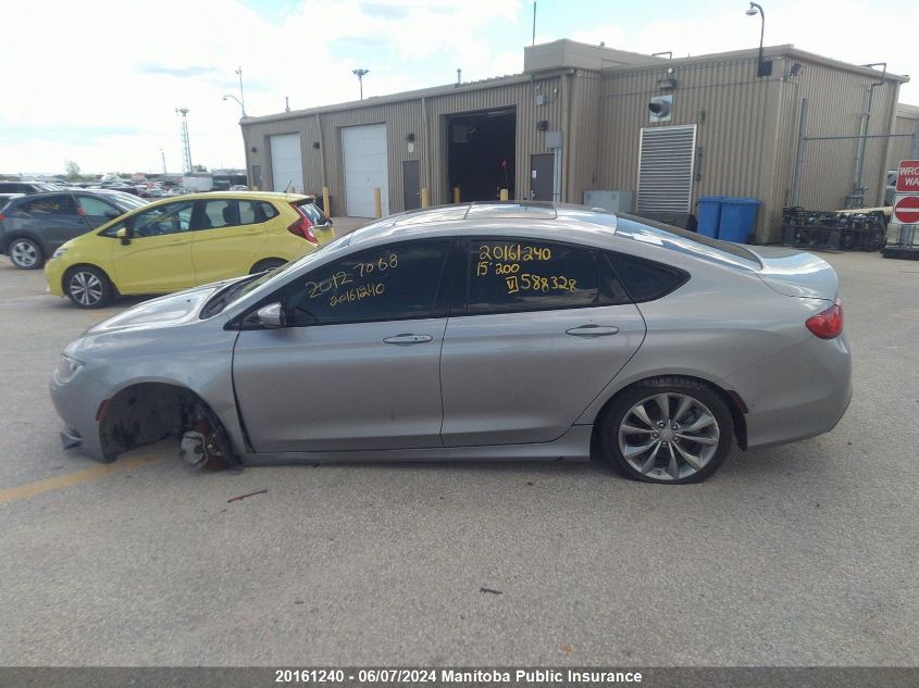 2015 Chrysler 200 C VIN: 1C3CCCBB6FN588328 Lot: 20161240