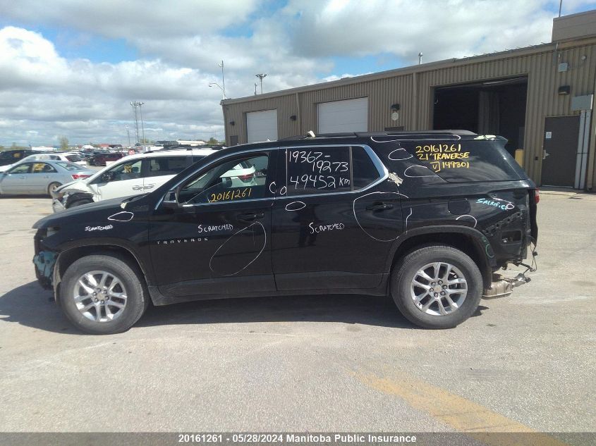 2021 Chevrolet Traverse Lt VIN: 1GNEVGKW8MJ149801 Lot: 20161261