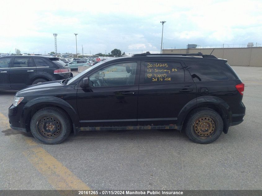2012 Dodge Journey R/T VIN: 3C4PDDEGXCT374655 Lot: 20161265