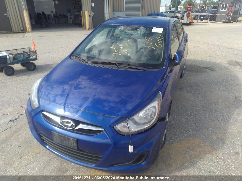 2012 Hyundai Accent Gl VIN: KMHCT4AE3CU156404 Lot: 20161271