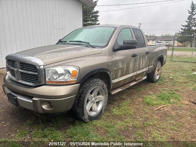 2006 Dodge Ram 1500 Laramie Slt Quad Cab VIN: 1D7HU182X6S597129 Lot: 20161327