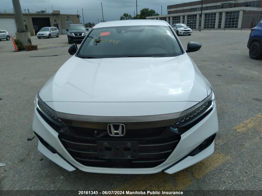 2021 Honda Accord Se VIN: 1HGCV1F24MA802937 Lot: 20161345
