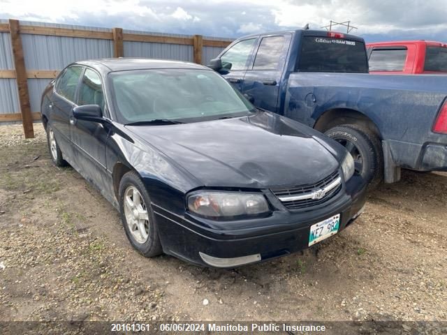 2005 Chevrolet Impala Ls V6 VIN: 2G1WH52KX59320821 Lot: 20161361