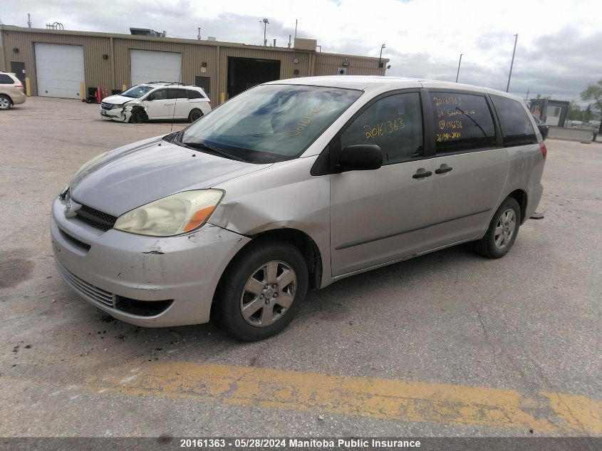 2004 Toyota Sienna Ce V6 VIN: 5TDZA29C74S015658 Lot: 20161363