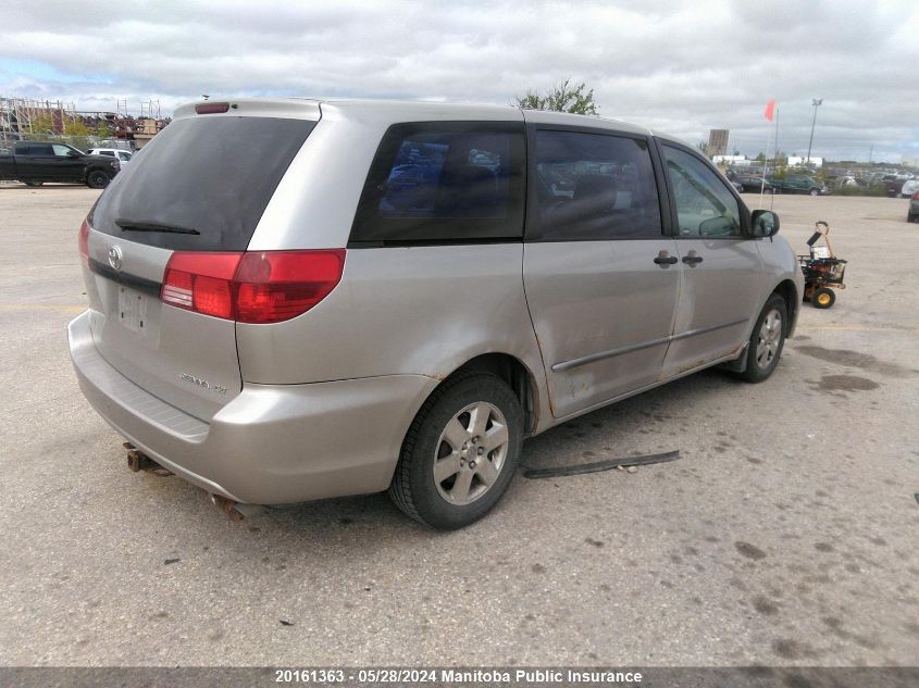 2004 Toyota Sienna Ce V6 VIN: 5TDZA29C74S015658 Lot: 20161363