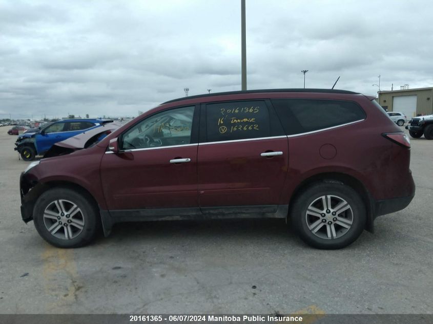 2016 Chevrolet Traverse Lt VIN: 1GNKVHKD3GJ162662 Lot: 20161365