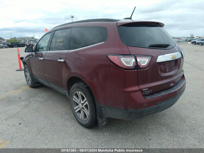 2016 Chevrolet Traverse Lt VIN: 1GNKVHKD3GJ162662 Lot: 20161365