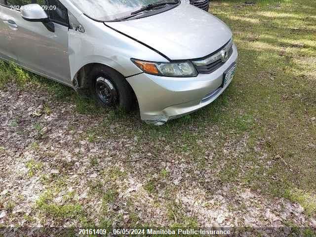 2012 Honda Civic Lx VIN: 2HGFB2F41CH104654 Lot: 20161409