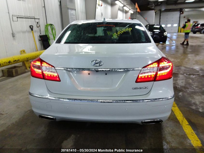 2012 Hyundai Genesis V6 VIN: KMHGC4DD7CU195307 Lot: 20161410