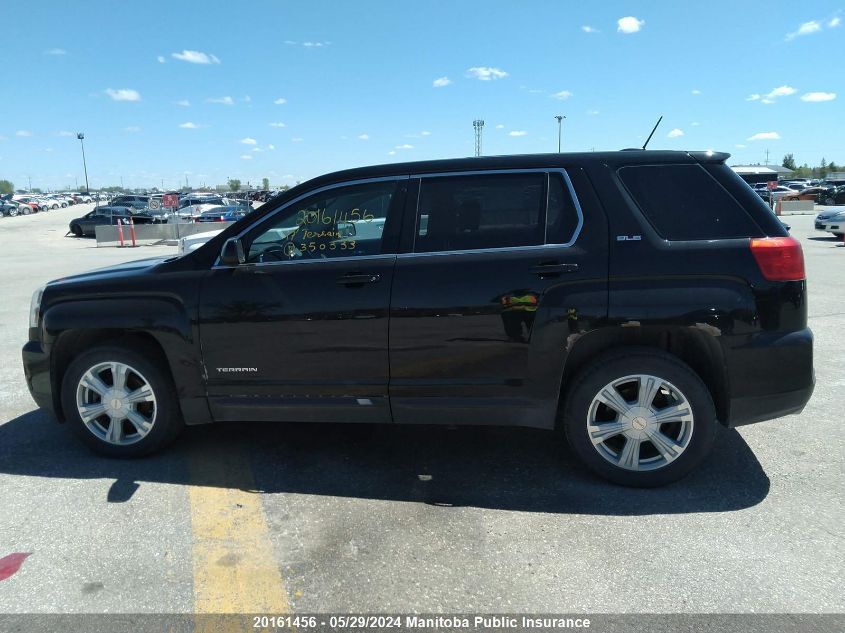 2017 GMC Terrain Sle VIN: 2GKFLSEK1H6350333 Lot: 20161456