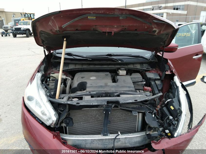 2016 Nissan Murano Sl VIN: 5N1AZ2MH5GN114543 Lot: 20161501