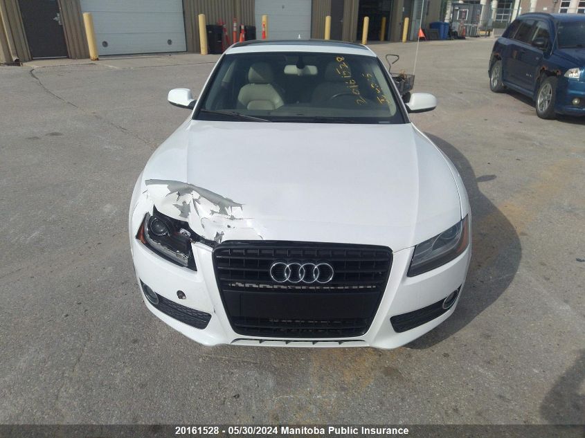 2010 Audi A5 2.0T Quattro VIN: WAULFAFR5AA021216 Lot: 20161528