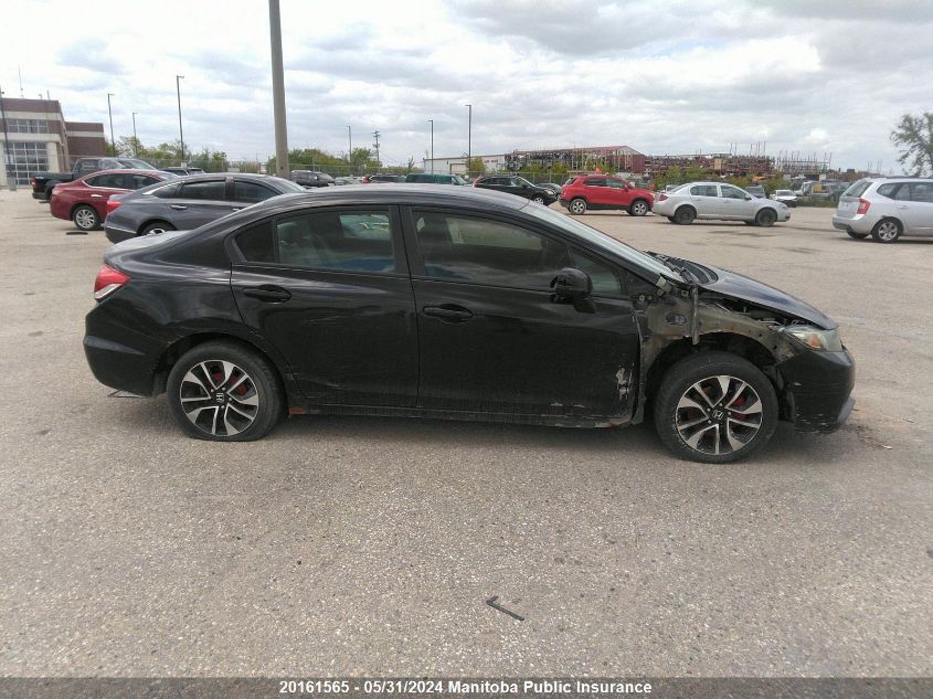 2013 Honda Civic Lx VIN: 2HGFB2F4XDH015893 Lot: 20161565