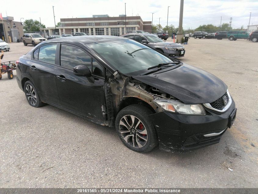 2013 Honda Civic Lx VIN: 2HGFB2F4XDH015893 Lot: 20161565