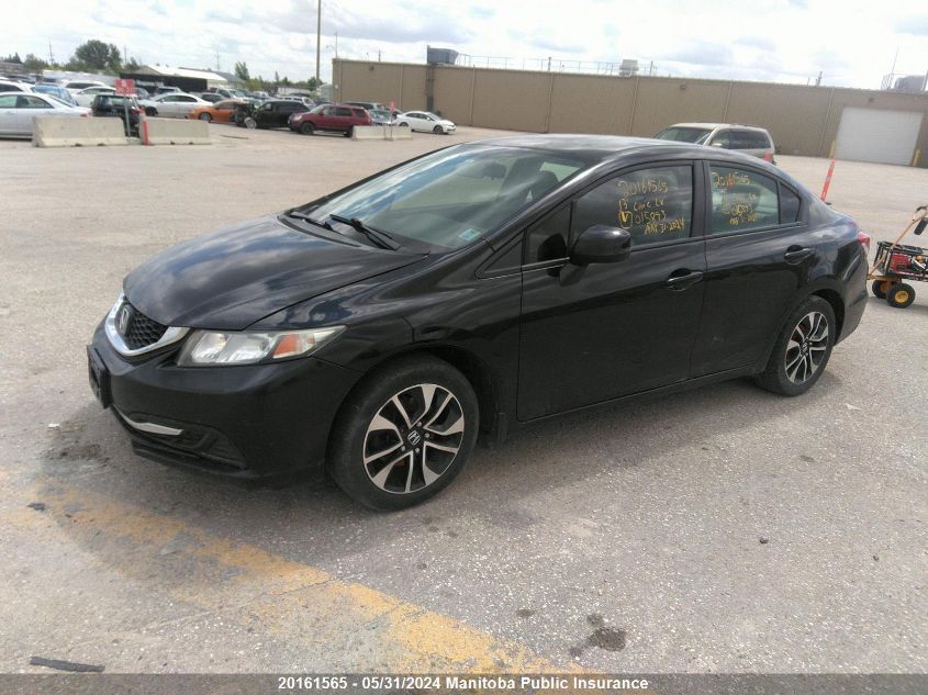 2013 Honda Civic Lx VIN: 2HGFB2F4XDH015893 Lot: 20161565