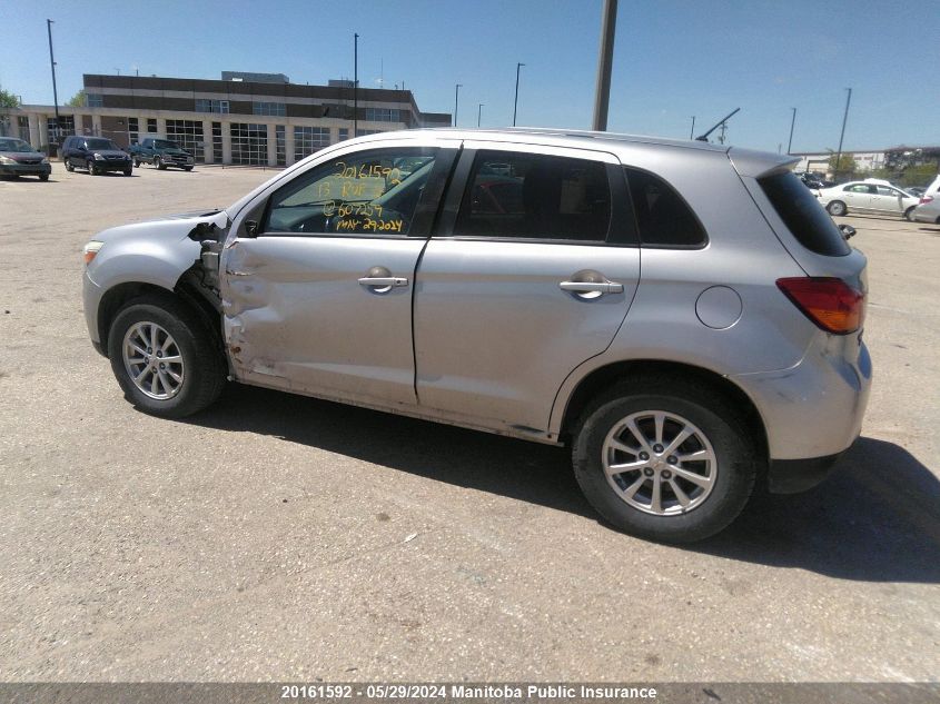 2013 Mitsubishi Rvr Se VIN: 4A4AJ3AU9DE607259 Lot: 20161592