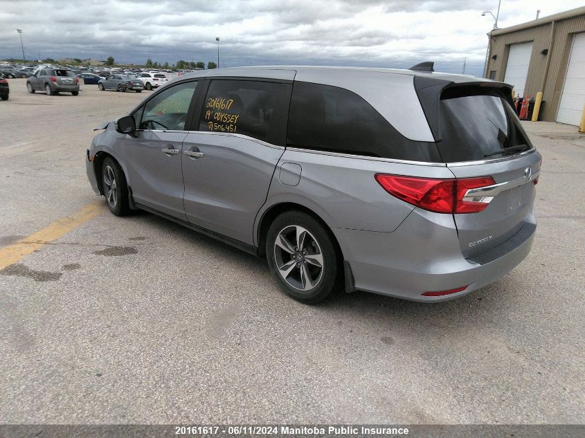 2019 Honda Odyssey Ex VIN: 5FNRL6H41KB506451 Lot: 20161617