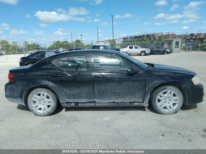 2012 Dodge Avenger Se VIN: 1C3CDZABXCN311498 Lot: 20161626