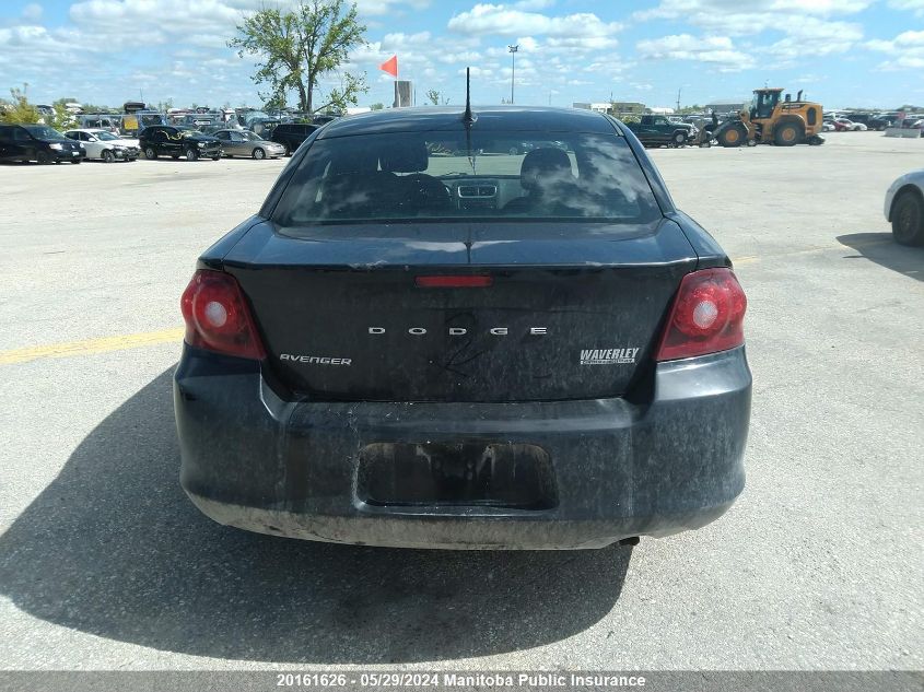 2012 Dodge Avenger Se VIN: 1C3CDZABXCN311498 Lot: 20161626