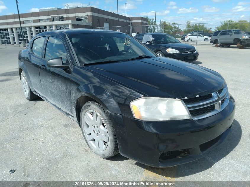 2012 Dodge Avenger Se VIN: 1C3CDZABXCN311498 Lot: 20161626