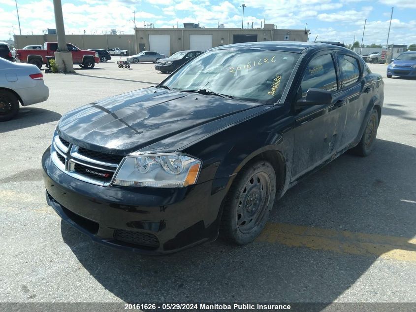 2012 Dodge Avenger Se VIN: 1C3CDZABXCN311498 Lot: 20161626