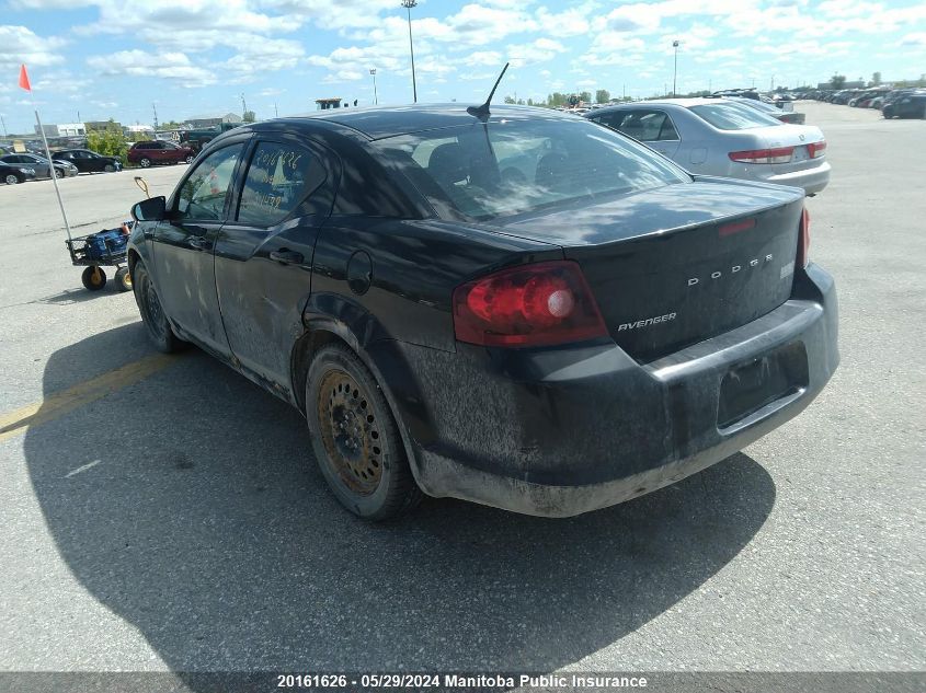 2012 Dodge Avenger Se VIN: 1C3CDZABXCN311498 Lot: 20161626