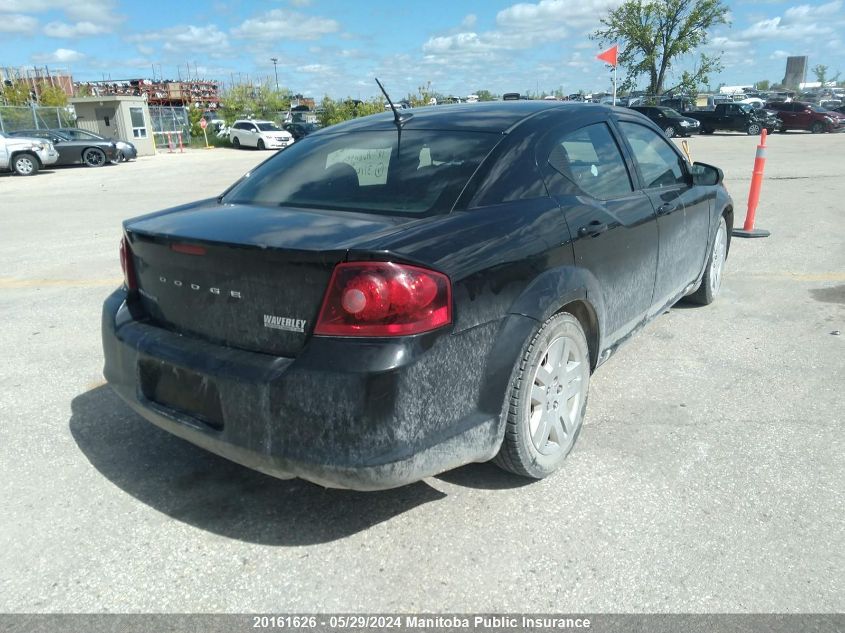 2012 Dodge Avenger Se VIN: 1C3CDZABXCN311498 Lot: 20161626