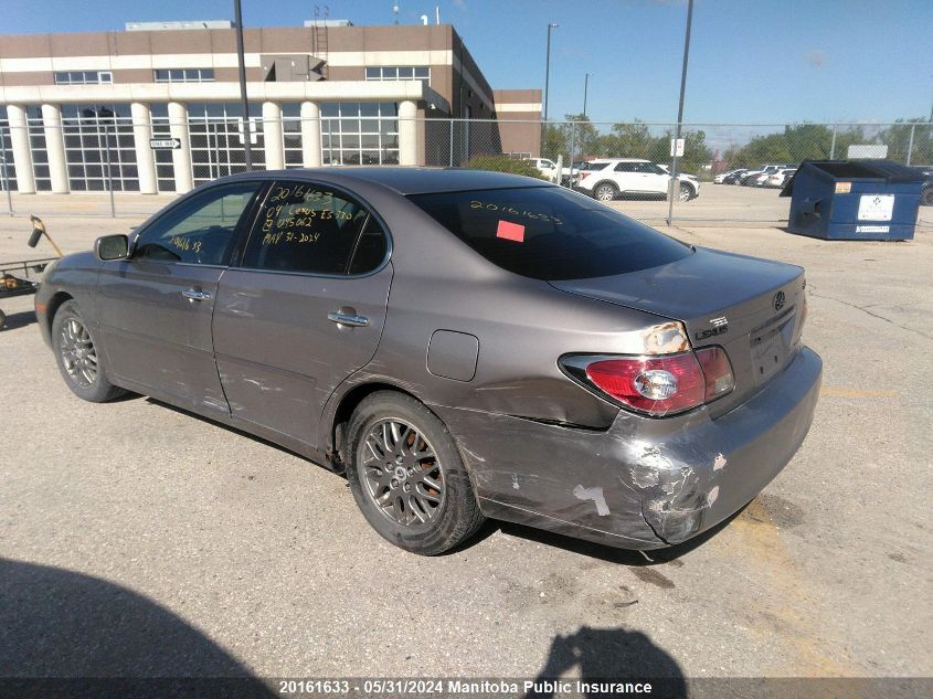 2004 Lexus Es 330 VIN: JTHBA30G945045062 Lot: 20161633