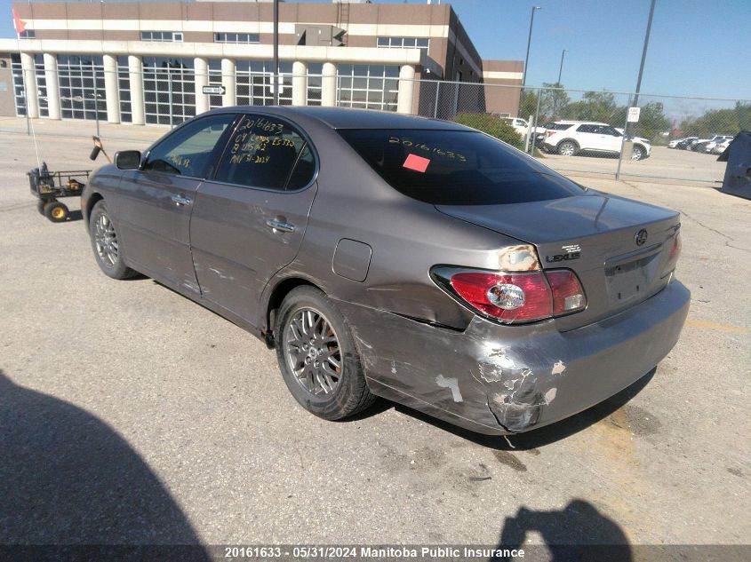 2004 Lexus Es 330 VIN: JTHBA30G945045062 Lot: 20161633