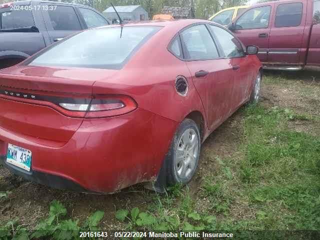 2013 Dodge Dart Se VIN: 1C3CDFAA7DD310970 Lot: 20161643