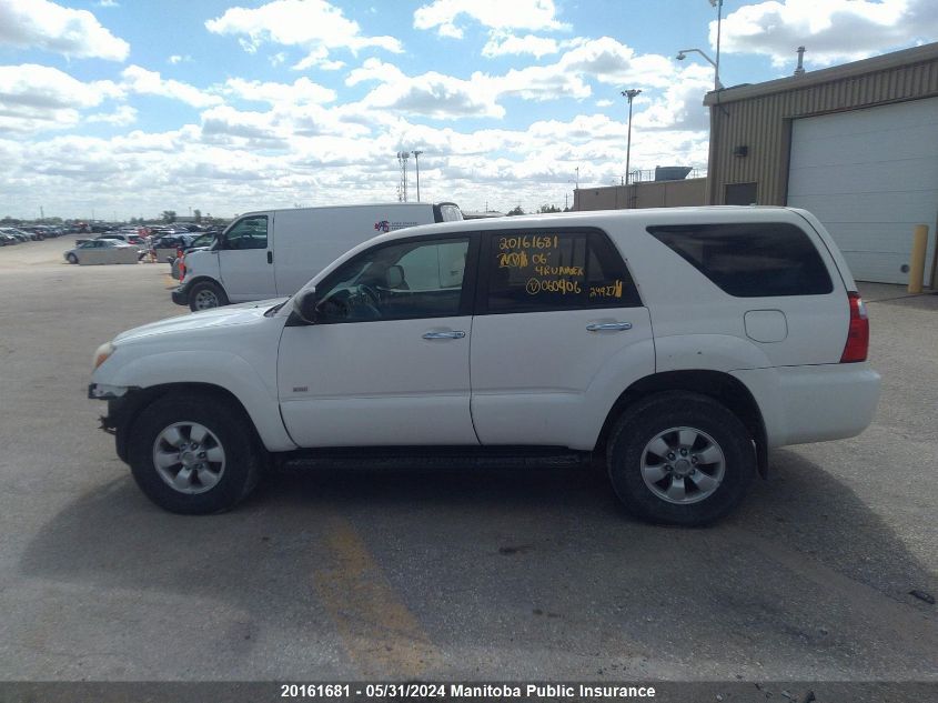 2006 Toyota 4Runner Sr5 V6 VIN: JTEBU14R568060406 Lot: 20161681